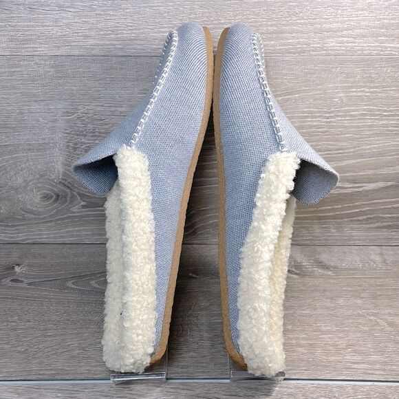 NWT Rothy’s “The Scuff” Arctic Blue Wool Blend Womens Sz 13 Slip On Mule Slipper - Picture 9 of 14